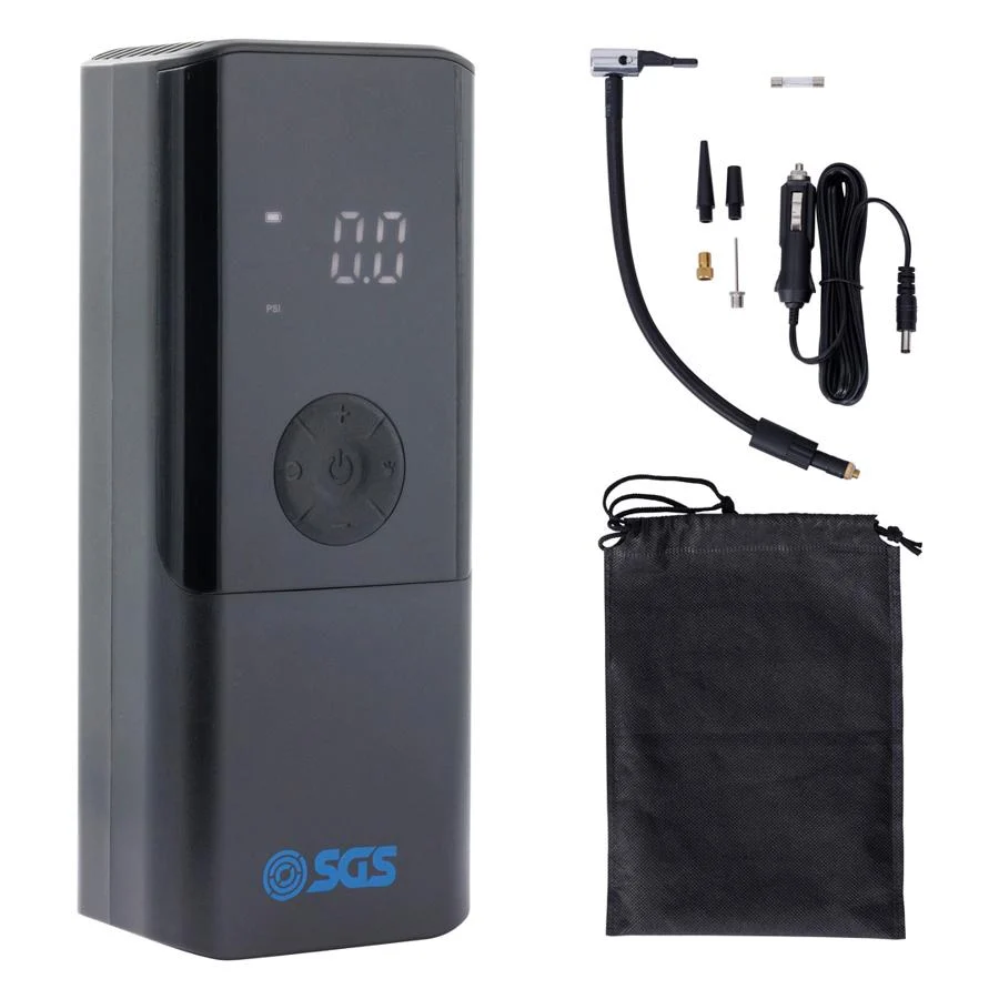SGS Cordless Tyre Inflator Power Bank & LED Torch - 150PSI 4500mAh