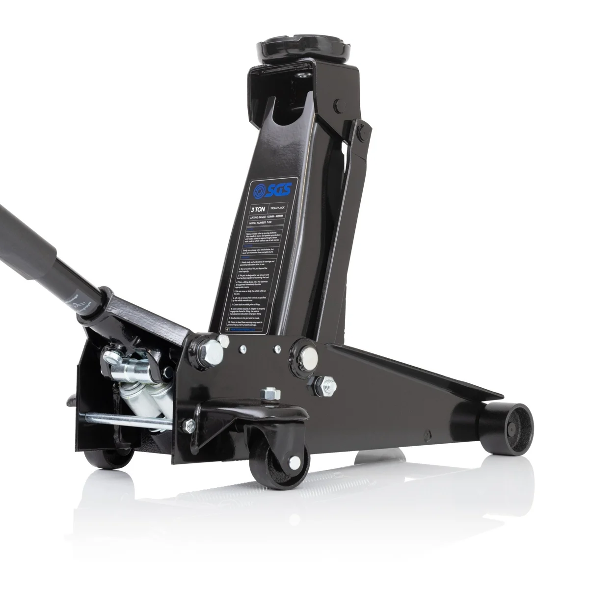 SGS 3 Ton Heavy Duty Trolley Jack - 465mm Lift Height