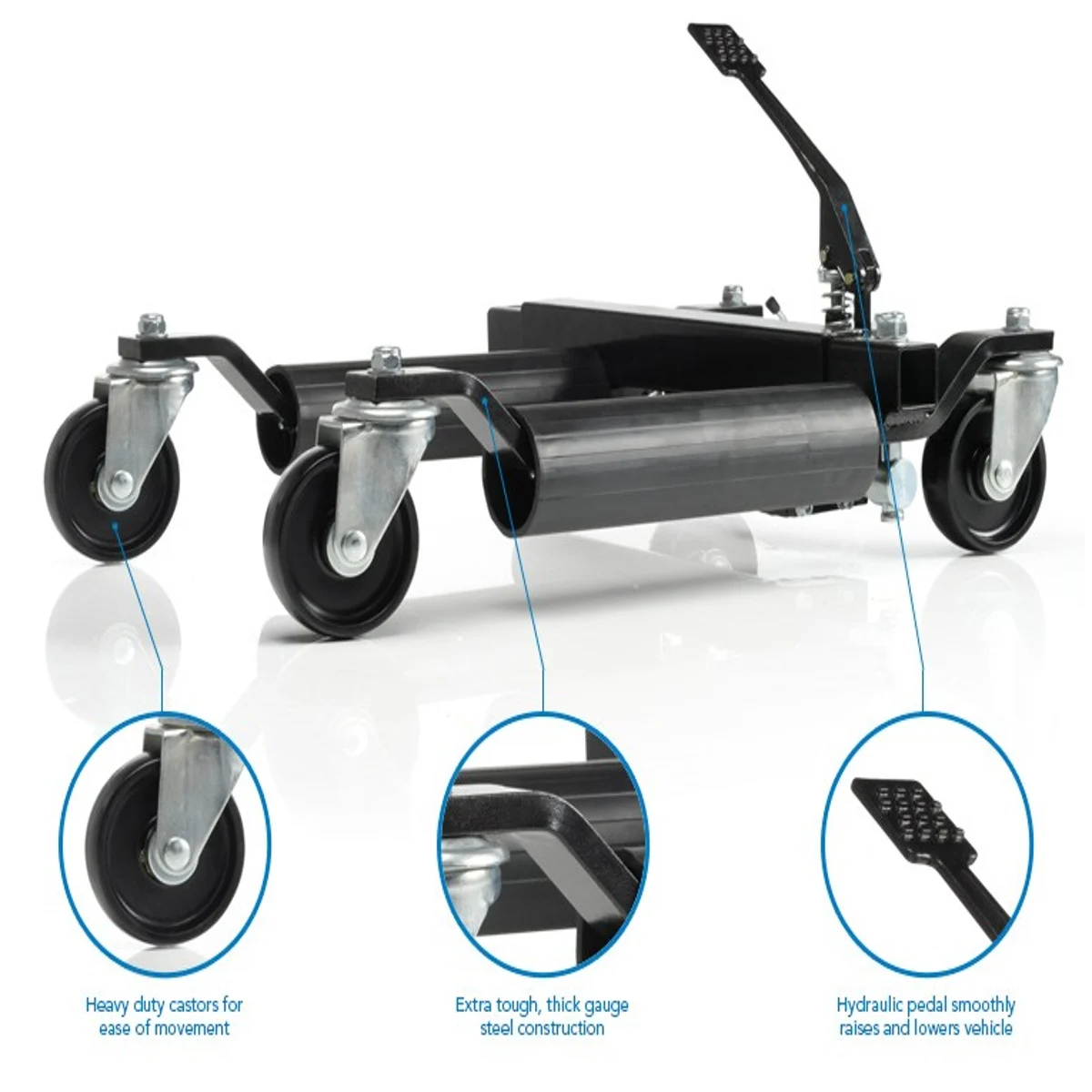 SGS Hydraulic Vehicle Positioning Skates Set of 4 - 680kg Per Skate - Image 2